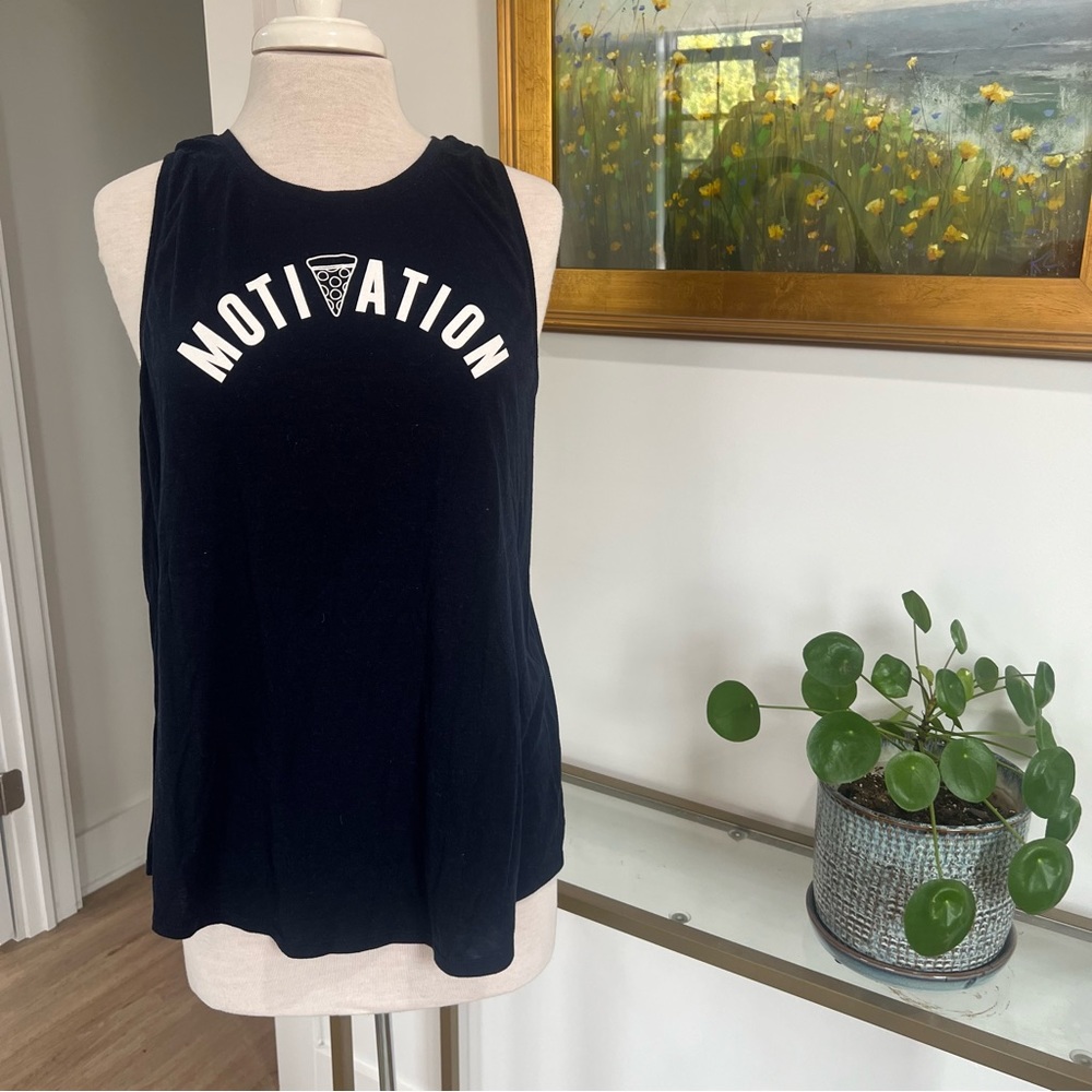 Old Navy motivation pizza tank